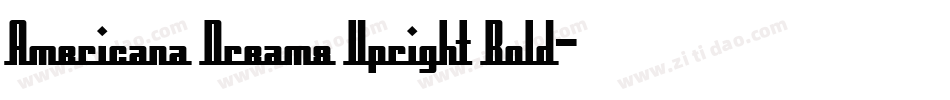 Americana Dreams Upright Bold字体转换